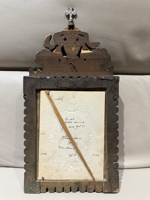 starožitný obrázok v ráme - 5