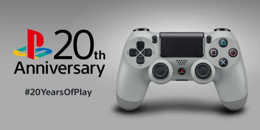 Playstation 4 ovládač - PlayStation 20th Anniversary Ed - 5