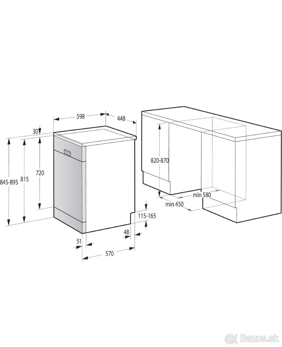 Voľne stojacia umývačka riadu MORA SM 535 W - 5