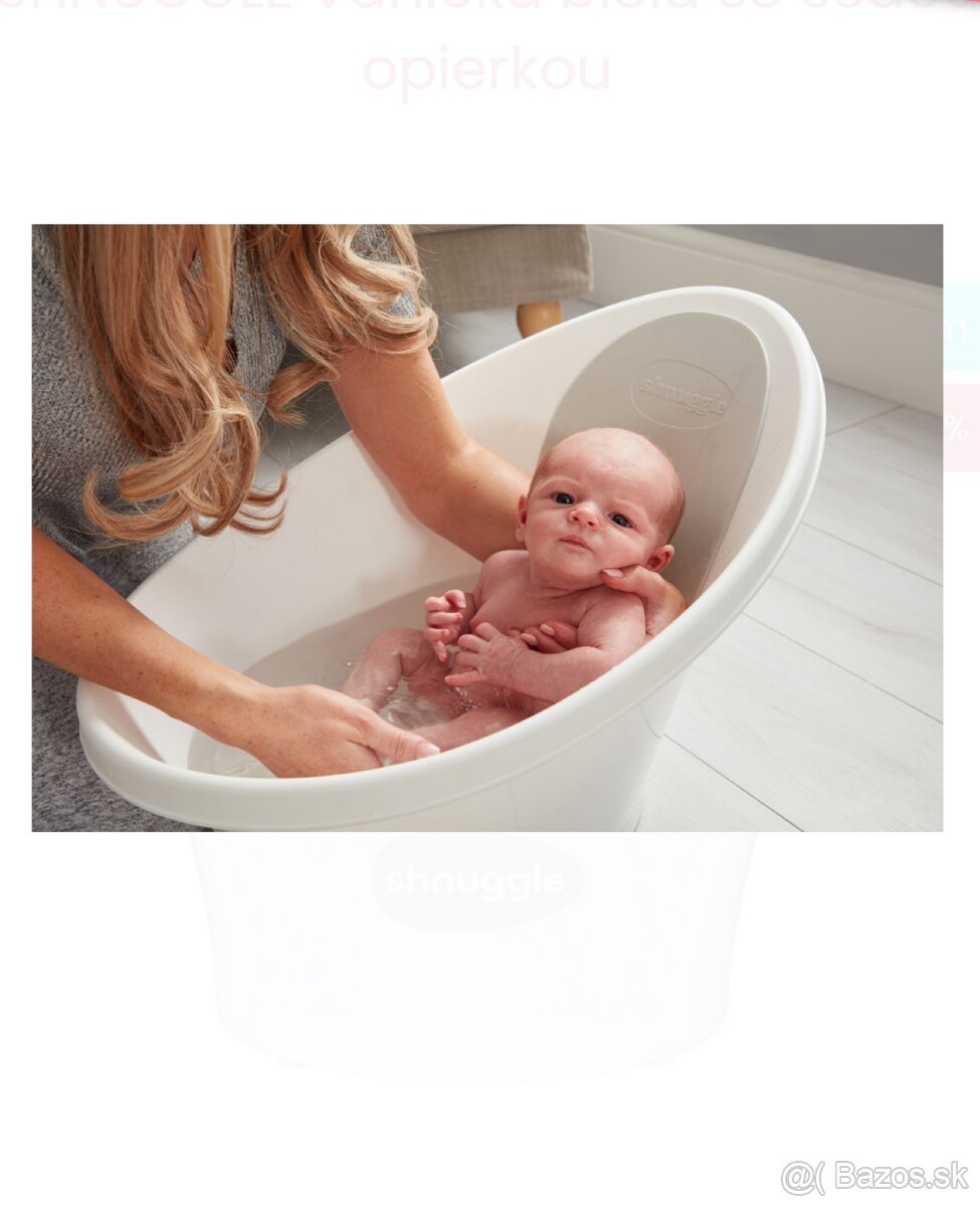 Detská vanička Shnuggle so stojanom - 5