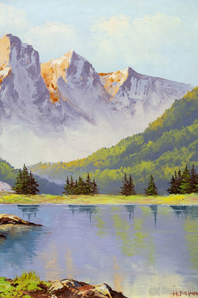 Hory a jazero, H.Dolanski, 710 × 610 mm - 5