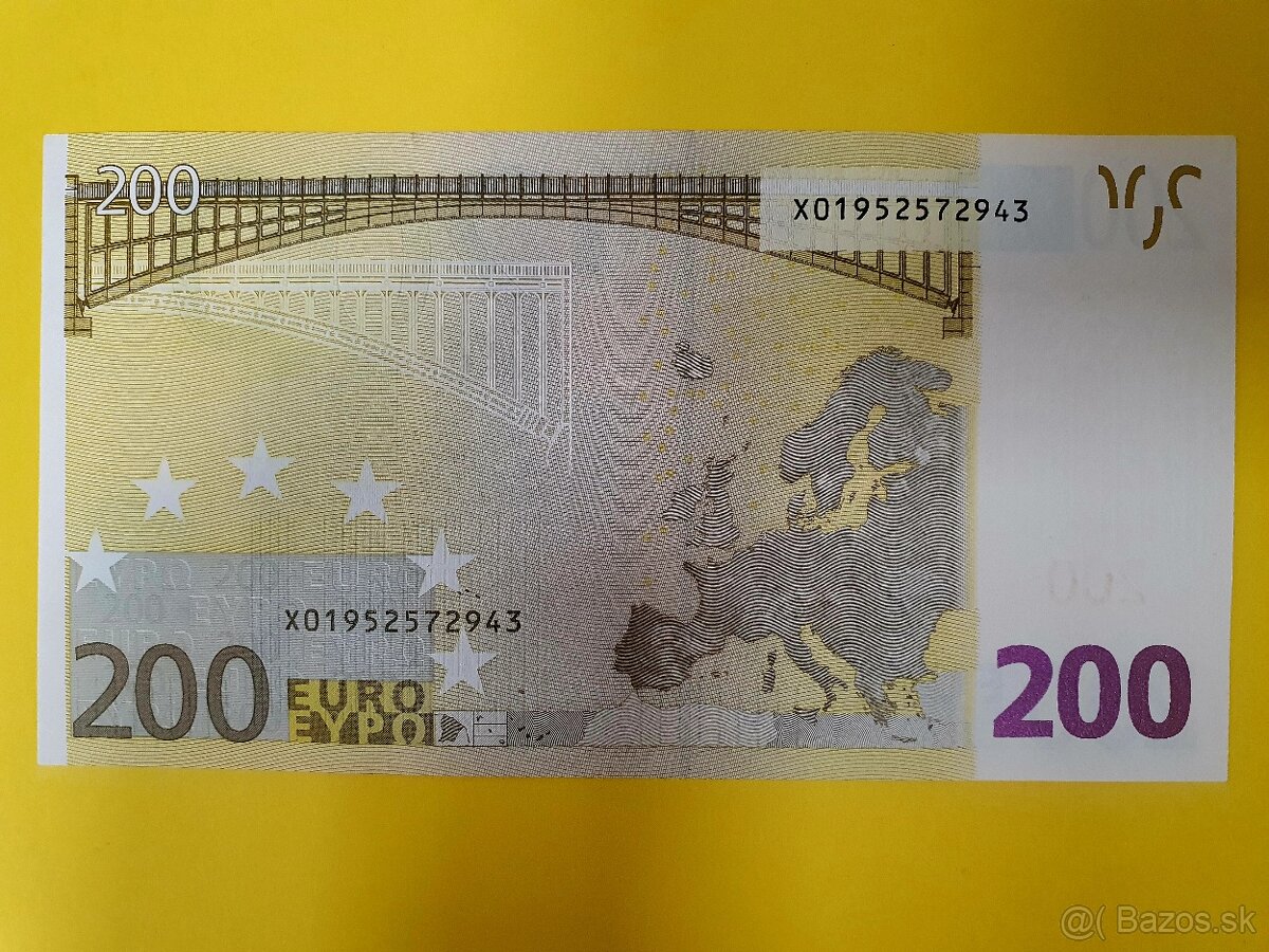 ✅️Bankovka 200€ UNC (0) - 5
