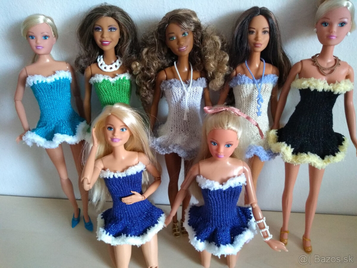 Oblečenie šaty na bábiky Barbie Ken deti Rainbow high LOL - 5