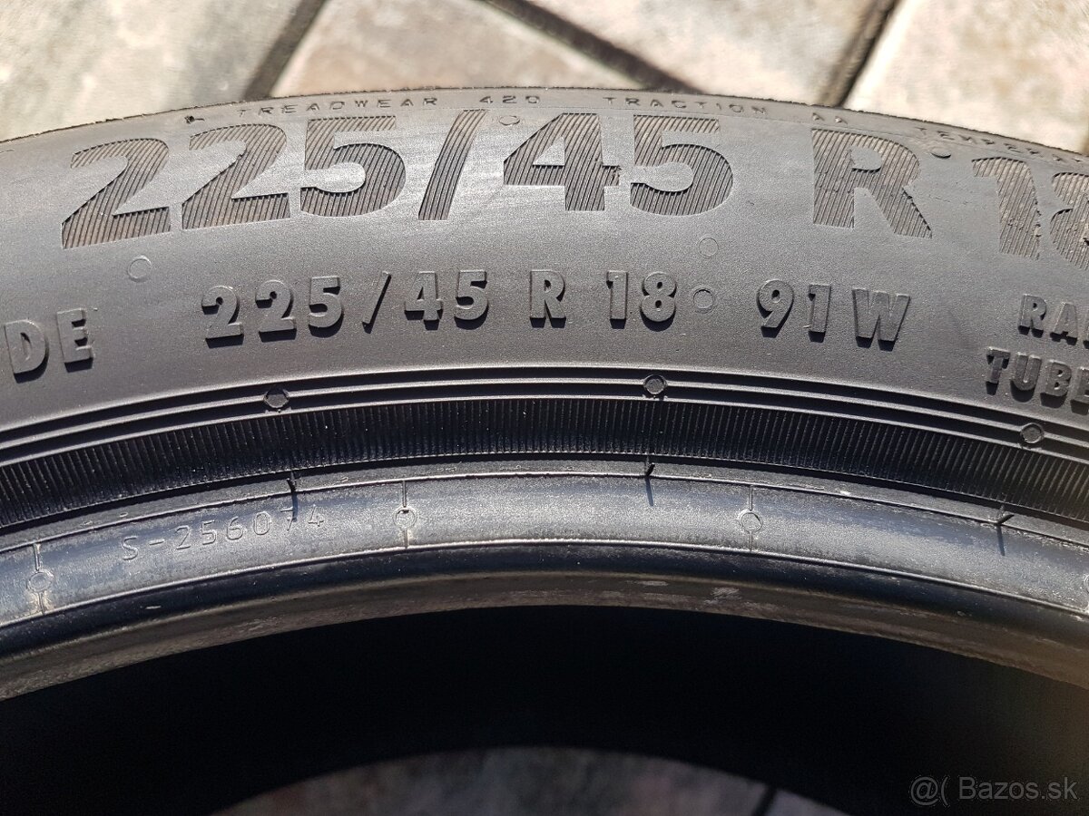 225/45 r18 letné pneumatiky 2ks Continental DOT2023 - 5