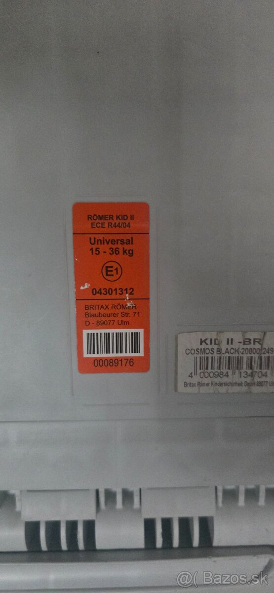 Römer Britax kid 2 - 5