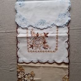 Ručne háčkované, vyšívané dečky ČSSR - 5