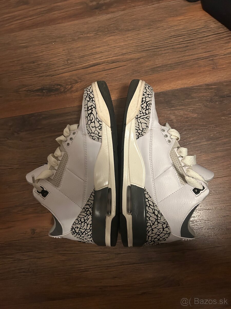 Jordan 3 biele bielo šede - 5