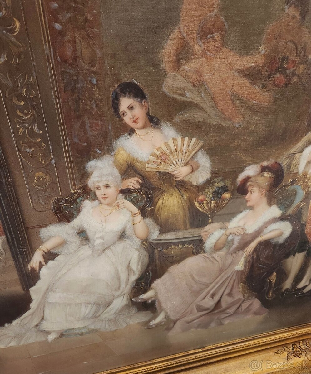 Staré obrazové hodiny 19. Storočie - 5