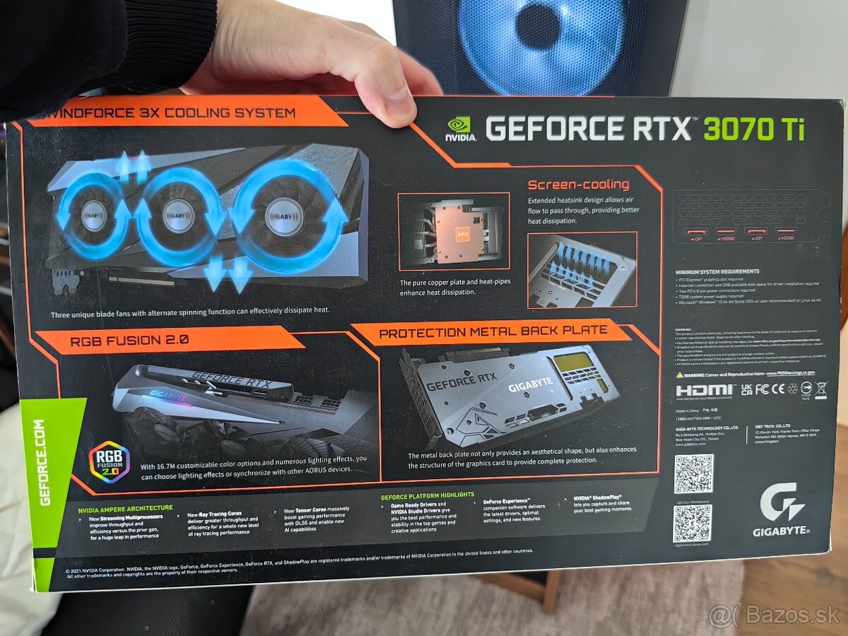 RTX 3070 Ti Gigabyte Gaming OC 8G - 5