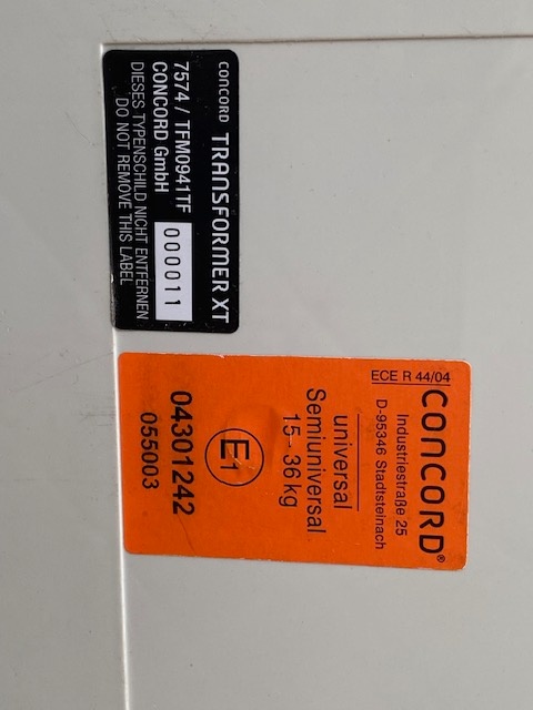 Predám autosedačku Concord - 5