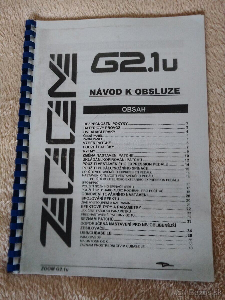 Predam multiefekt ZOOM G2.1u. - 5