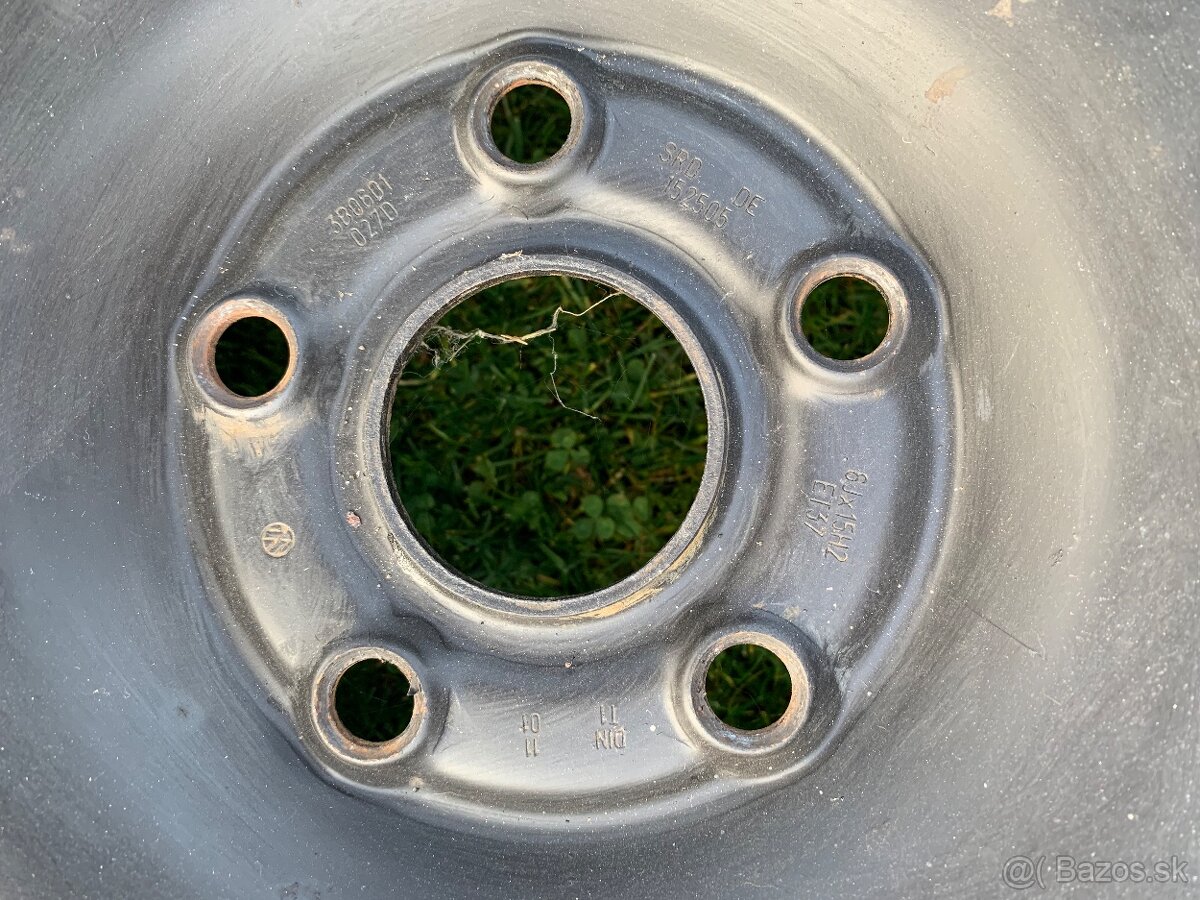 Zimné PLECH koleso VW 5x112 195/65 R15 - 5