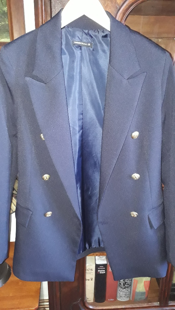 tmavomodré sako S - nové - 5