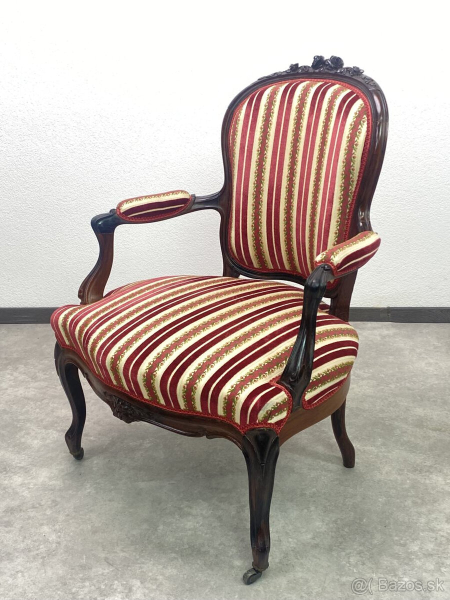 honosné rokokové kresielka 1900 - 5