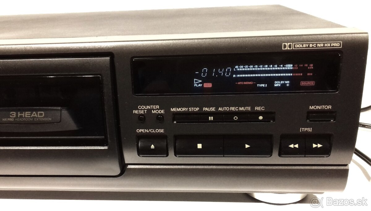 HX PRO 3-hlavovy kazetovy deck TECHNICS RS-BX601 JAPAN, AK45 - 5