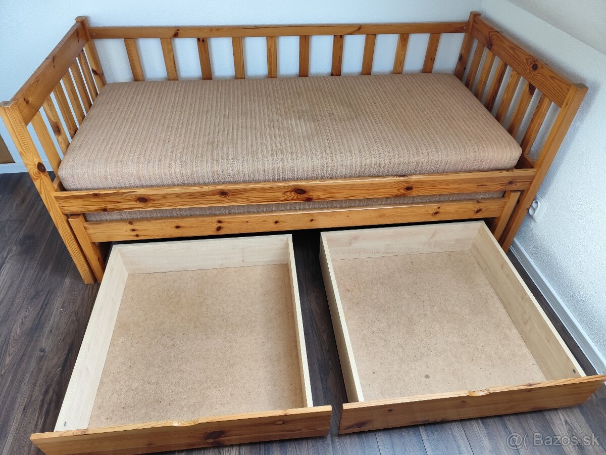 Rozkladacia posteľ 90x200 so šuflíkmi - 5