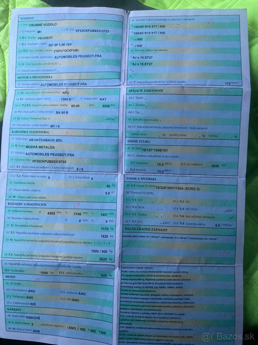 Peugeot 307 1.4B 65 kW - 5