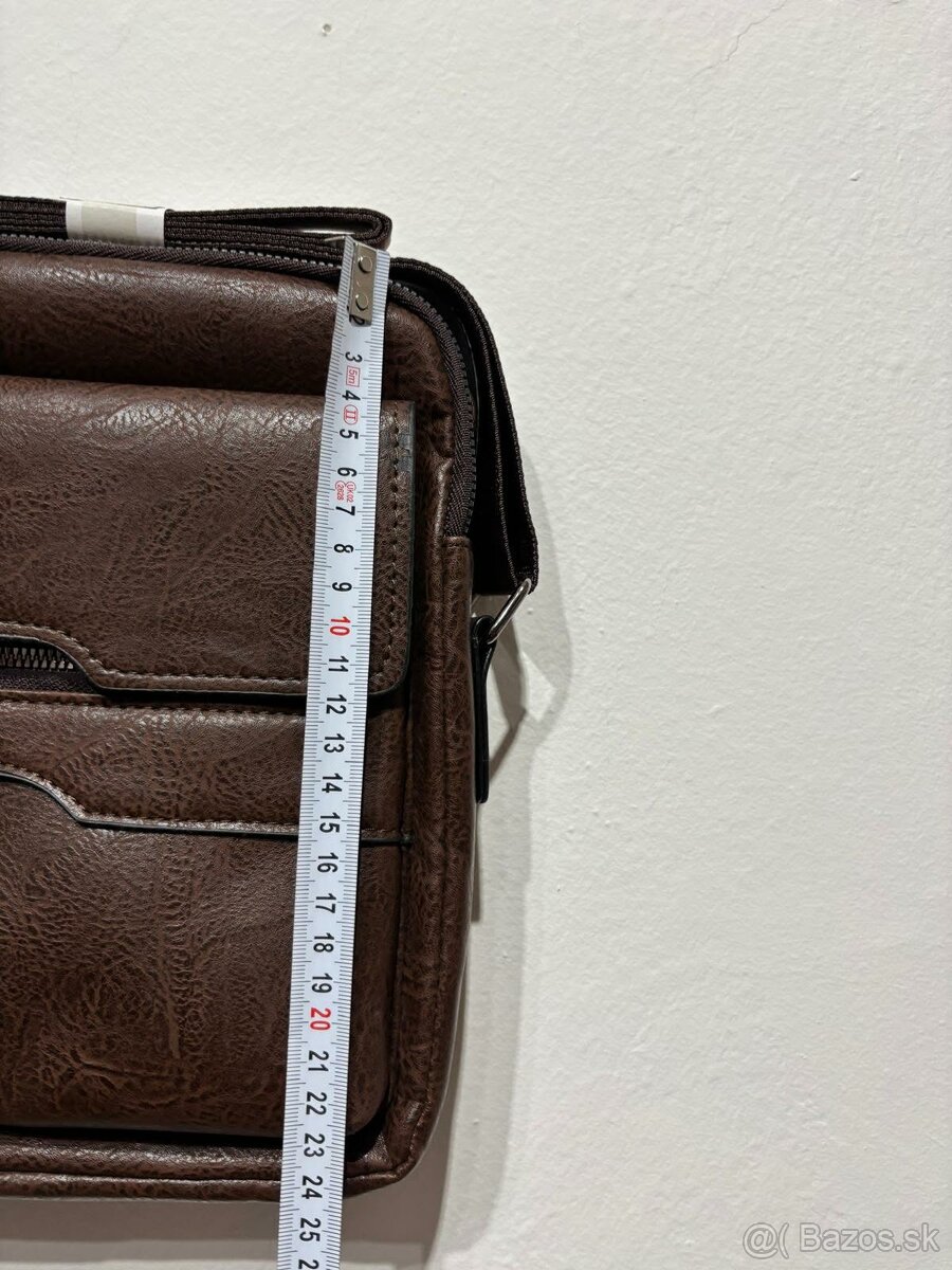 pánska kožená taška na plece-nová - 5