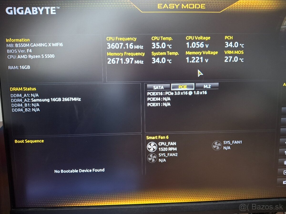 Gigabyte B550m Gaming X Wifi 6 - 5
