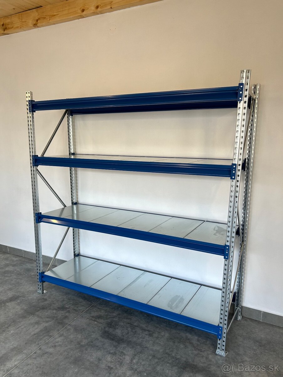 Skladovy kovový regál, 450kg nosnosť - 5