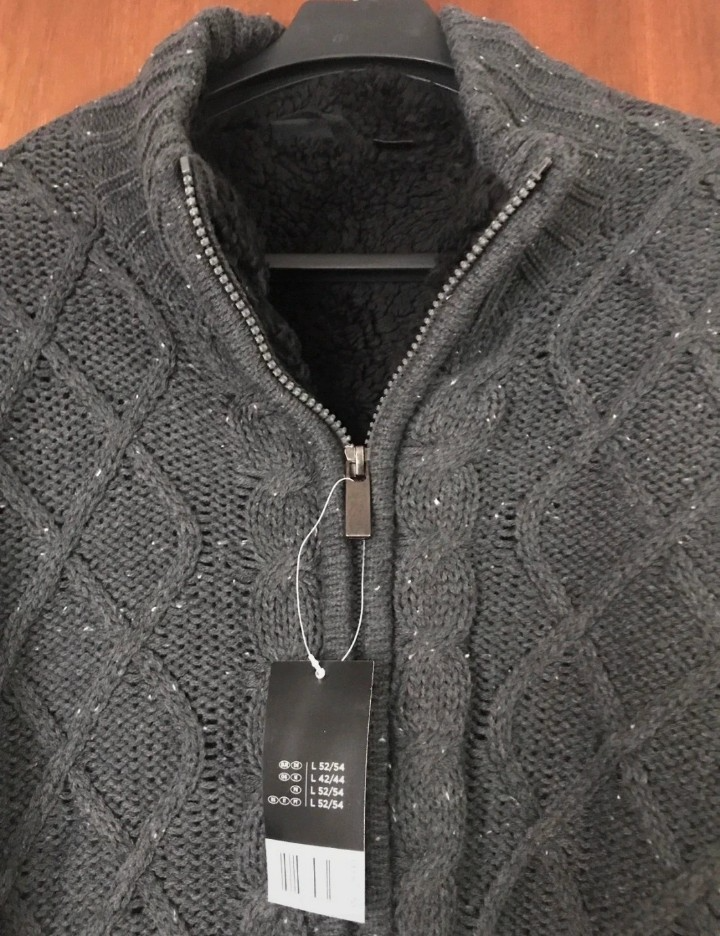 Pánska zateplená vesta na zips, veľkosť L - 5