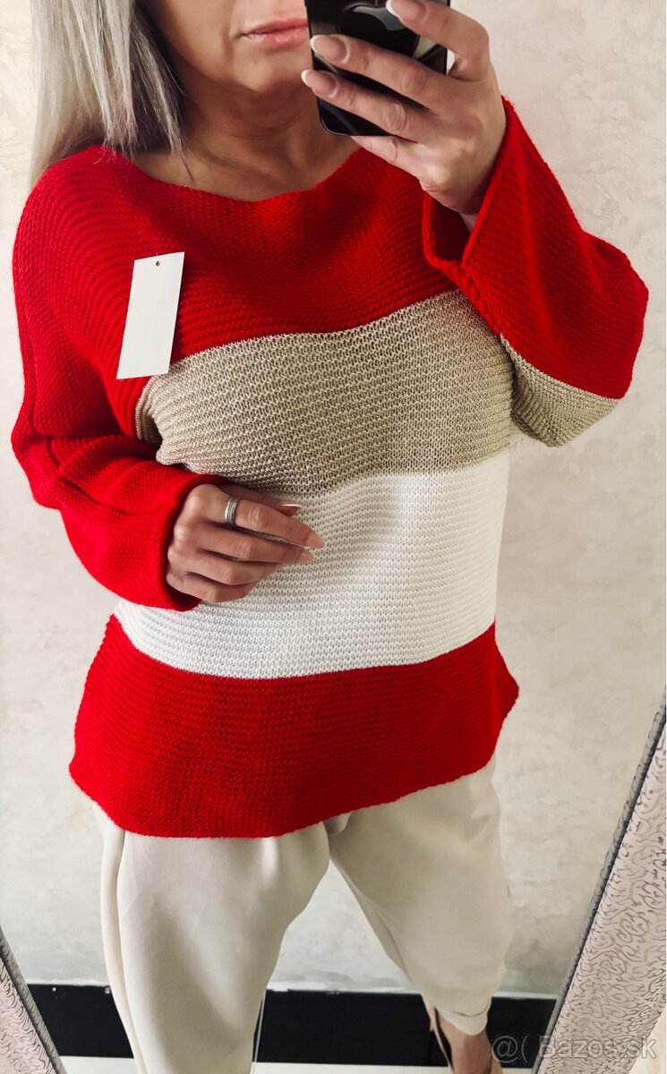 Damsky svetrik strips - 5