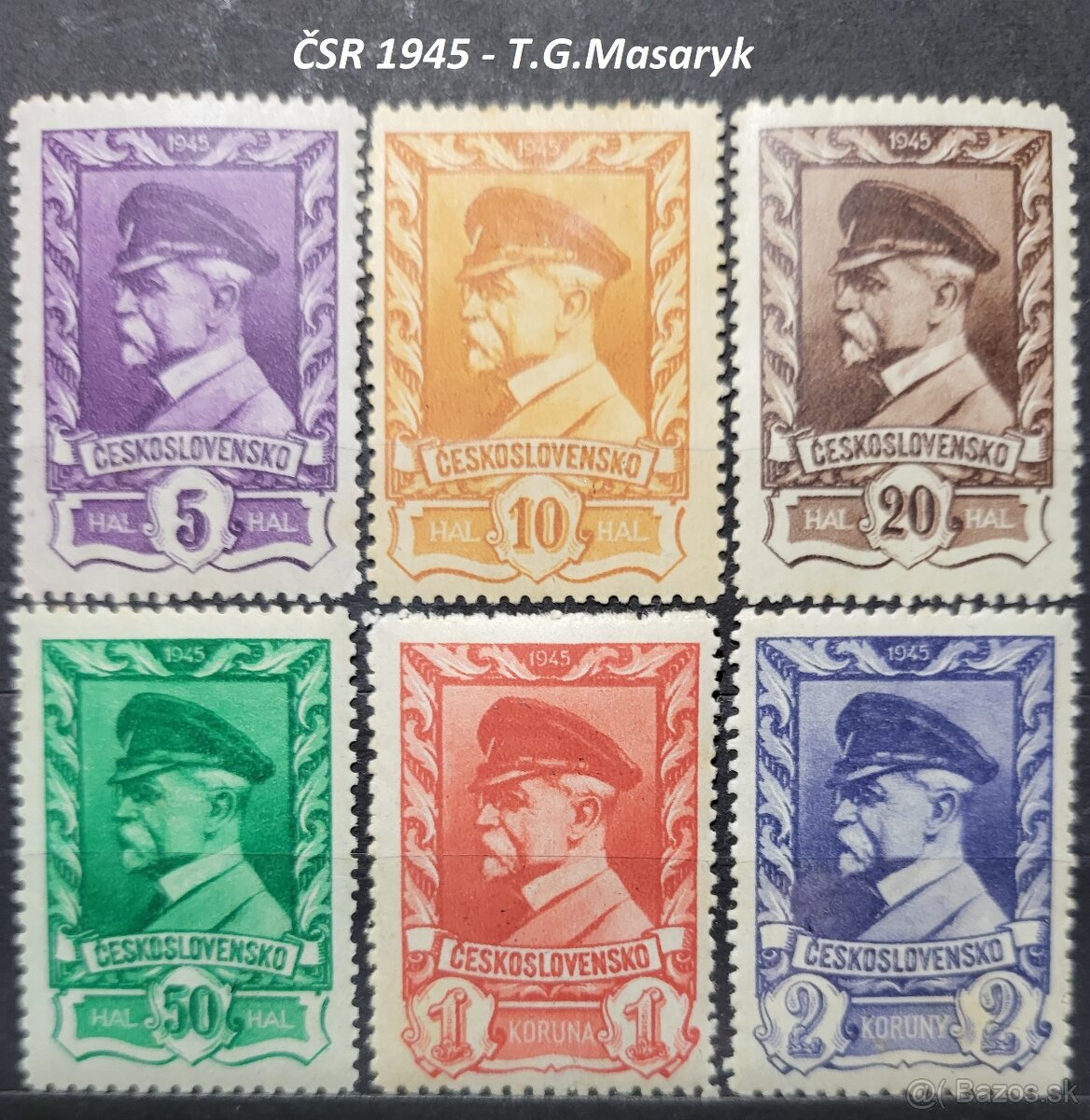 Poštové známky, filatelia: ČSR+ČSSR, slávne série C - 5