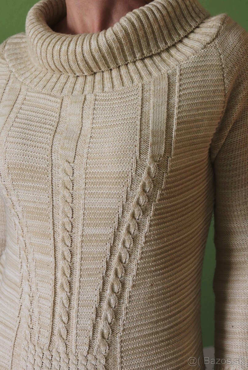 Melírovaný dlhý sveter Parisian - 5