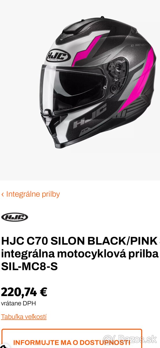 Prilba HJC C70 veľkosť S - 5