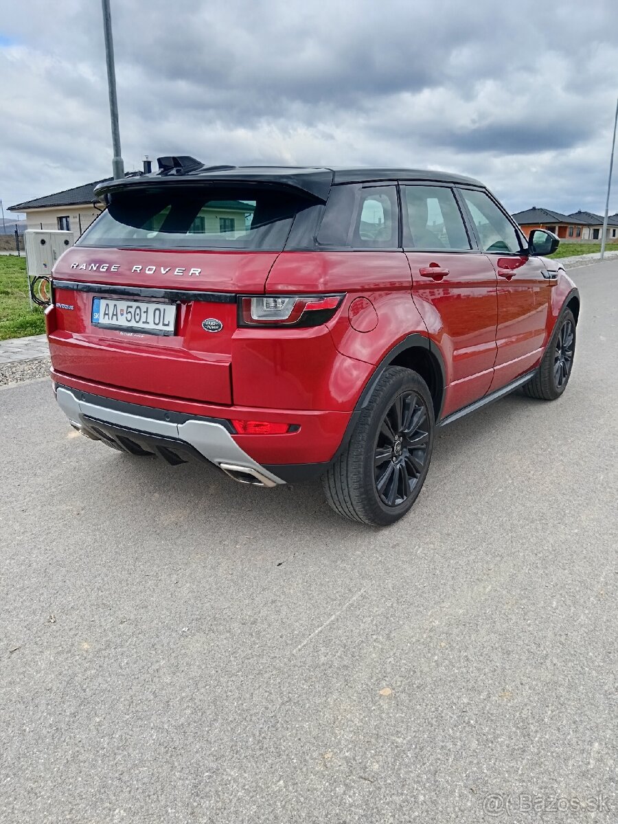 Predám range rover evoque 77.800km