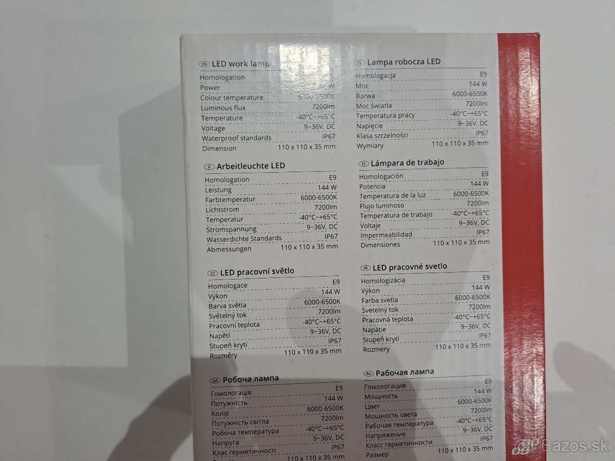 Pracovne svetlo 144w Kocka - 5