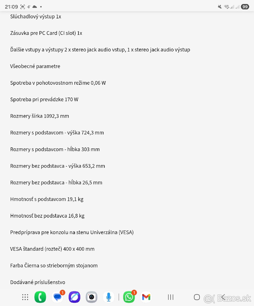 3D Samsung TV UE46C7000 - 5