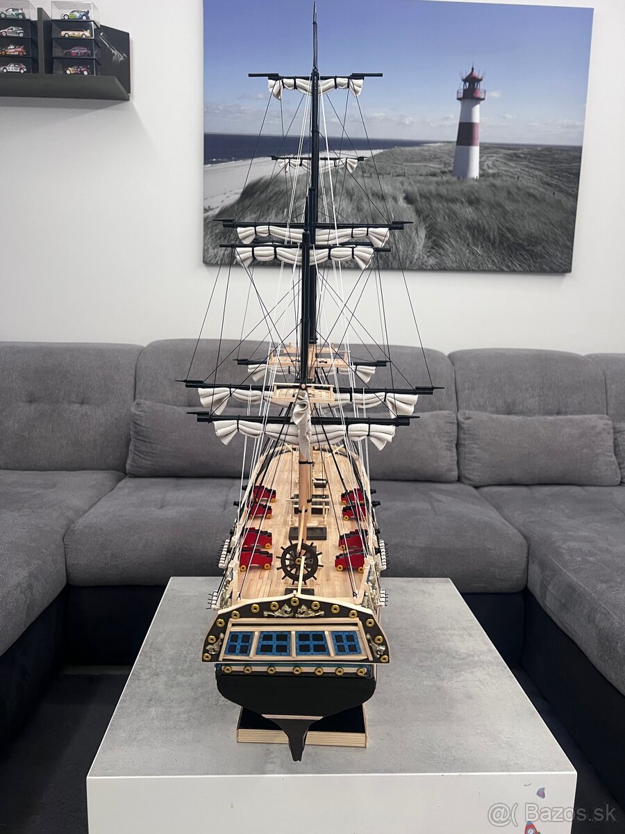 Dreveny model plachetnice. - 5