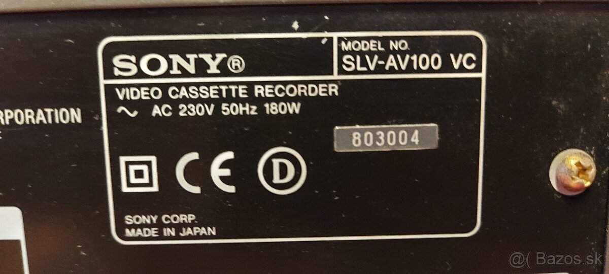 Predám Sony SLV-AV100 - 5