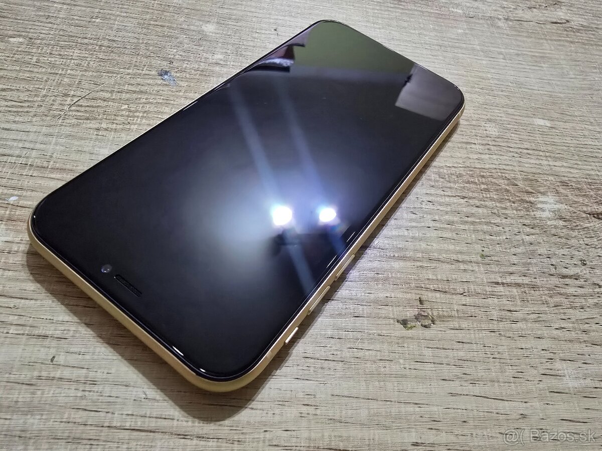 Iphone XR 128gb zlte v top stave plnefunkcny na displeji nie - 5