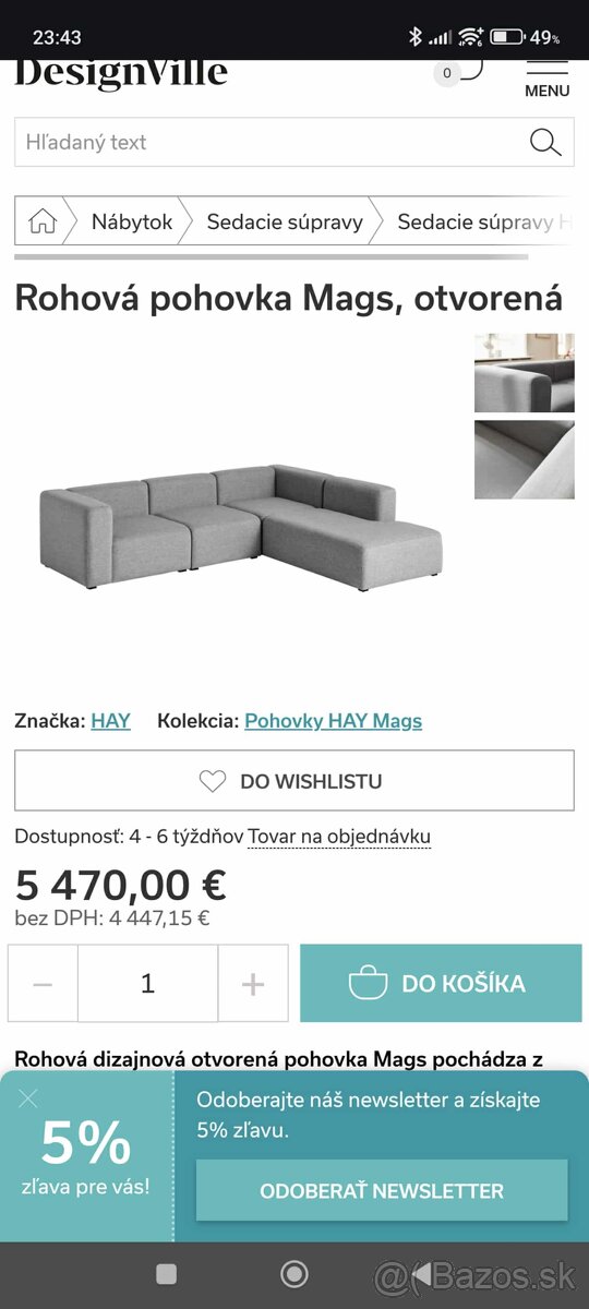 Modulárna sedačka HAY mags 320 x 220 cm - 5