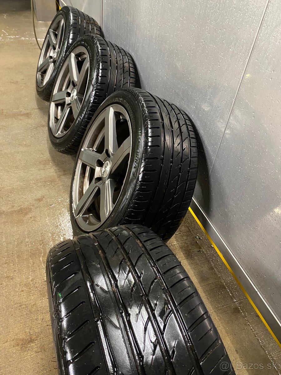 Predám hliníkové disky s pneumatikami DOTZ r17 - 5