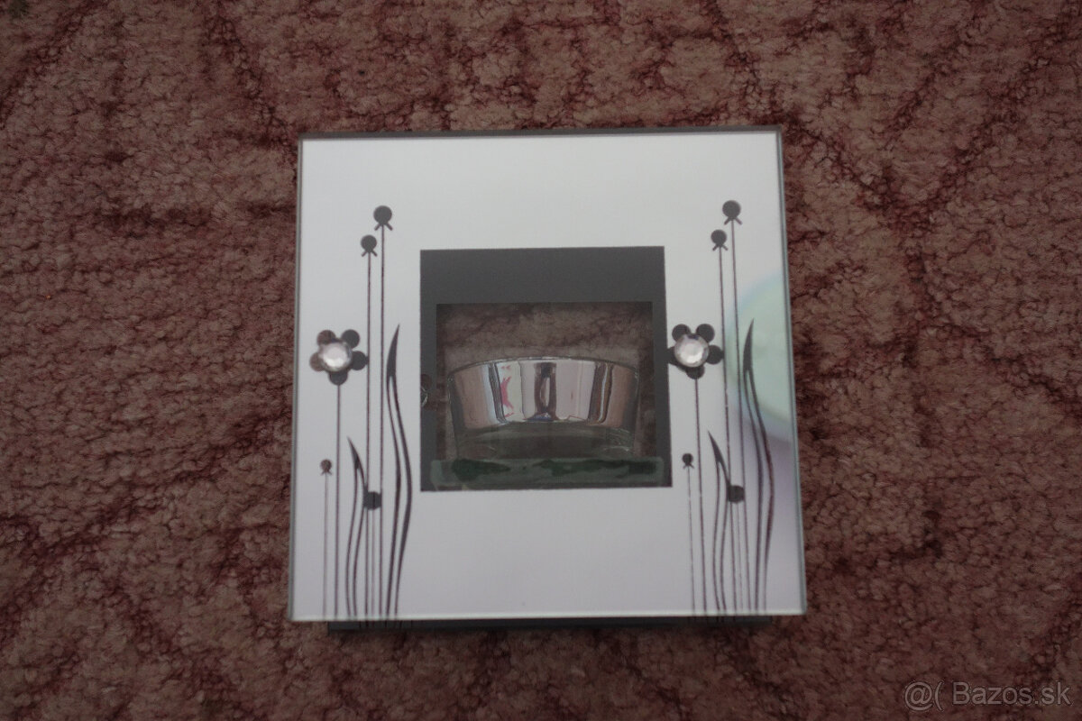 Svietnik na čajové sviečky so zrkadlom - 5