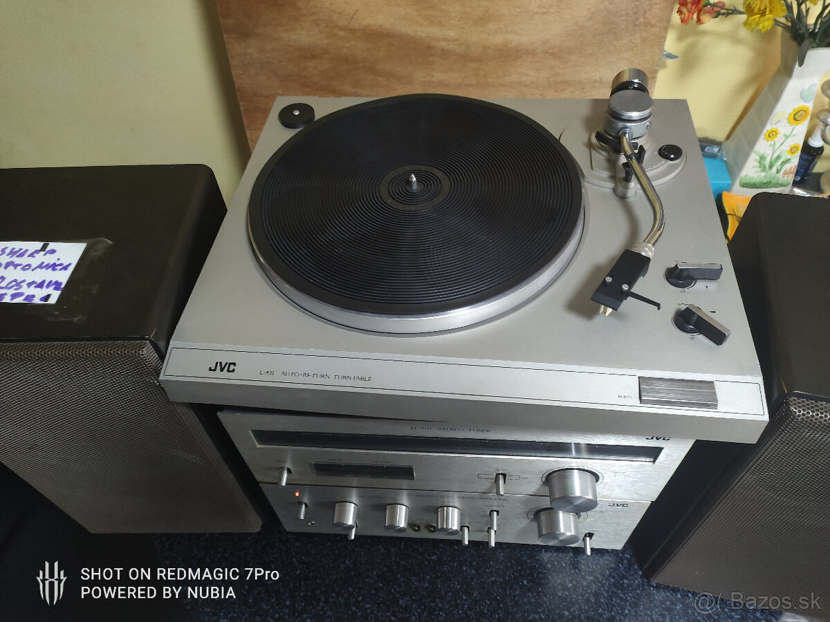 vintage JVC zostava + JVC gramafon - 5