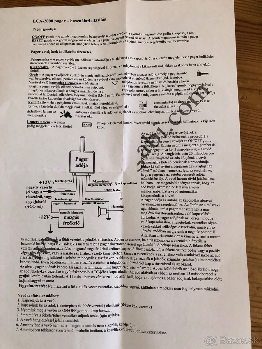 Predám autoalarm Beeper 2000 - 5