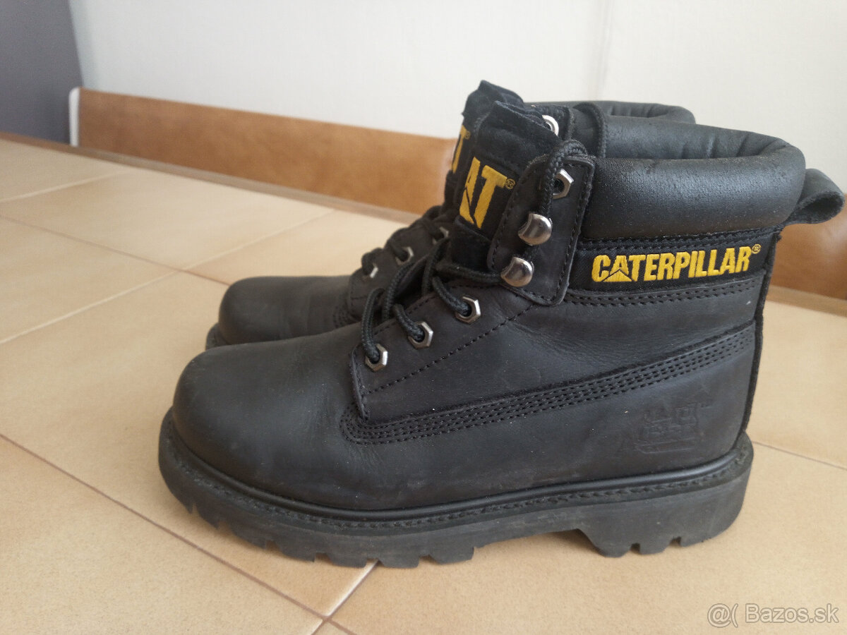 Detska kozena outdoorova obuv CATEPILLAR. - 5