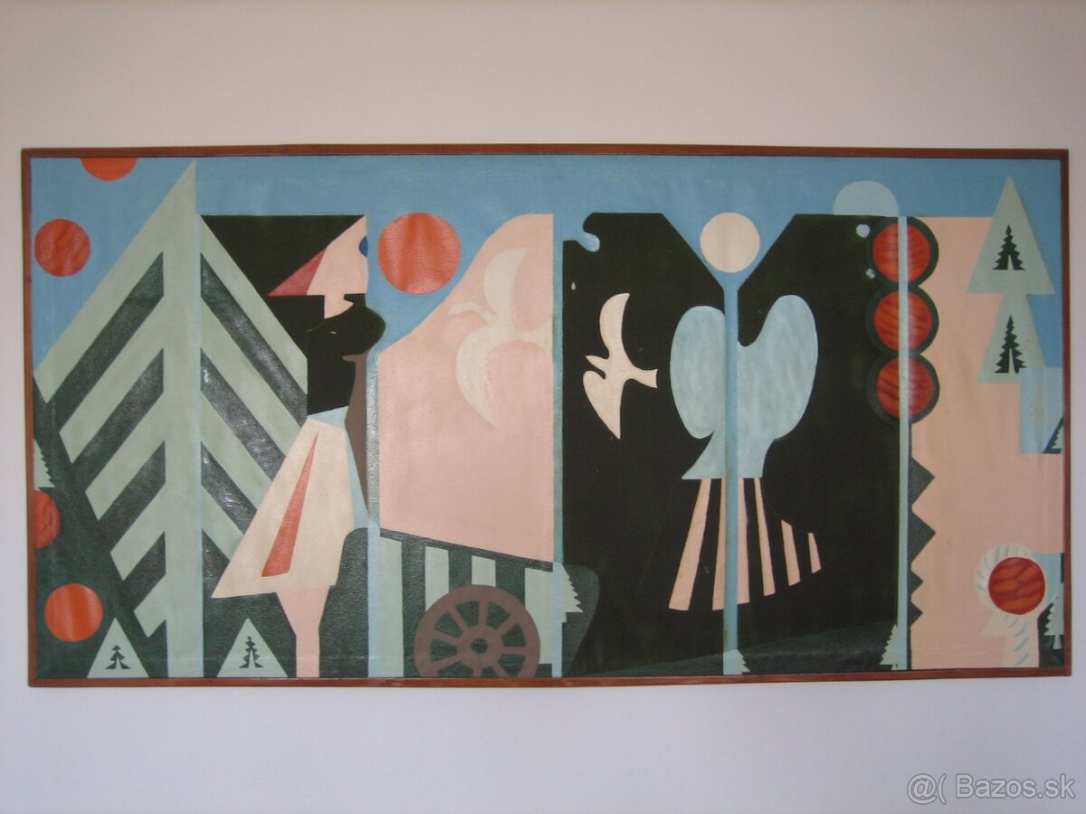 obraz ála Picasso, XXL velký. - 5