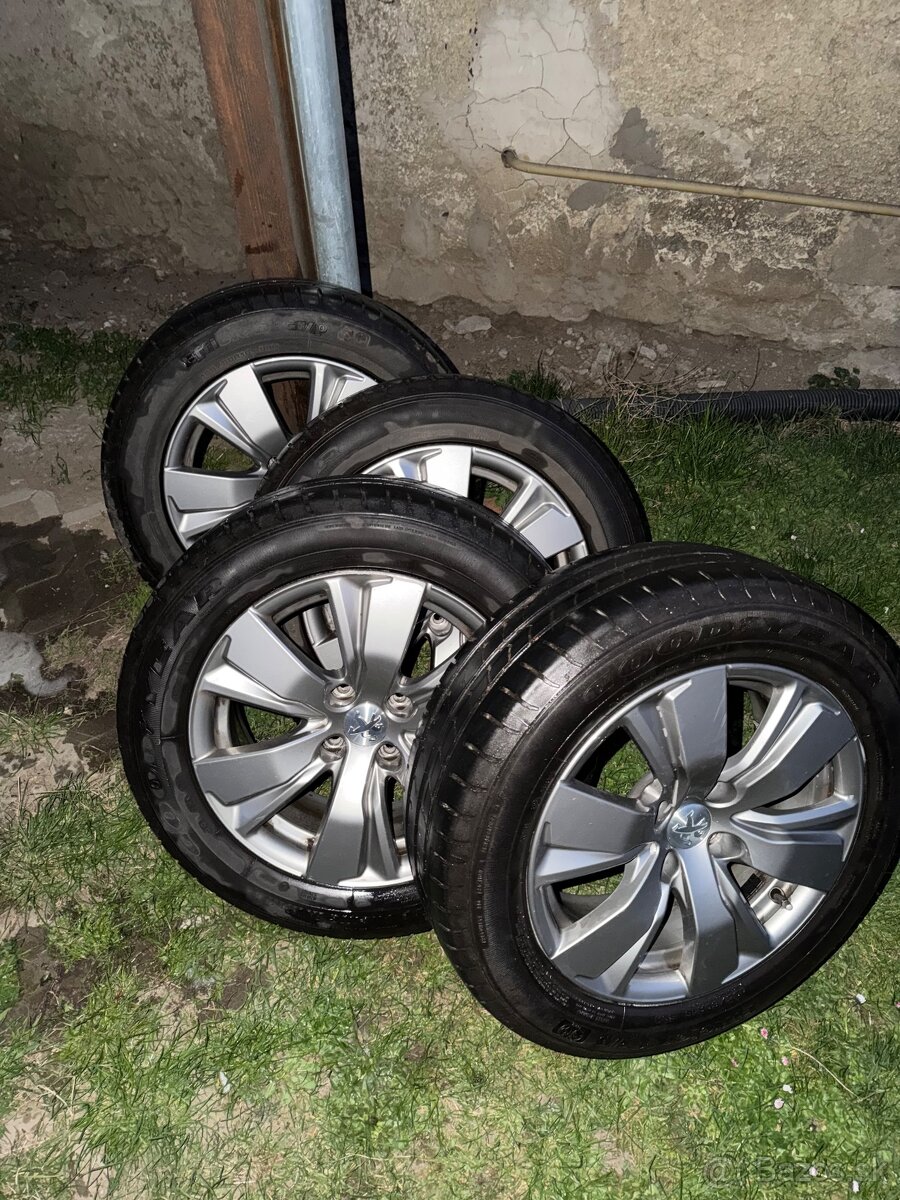 elektrony 16" Peugeot + letné pneu - 5