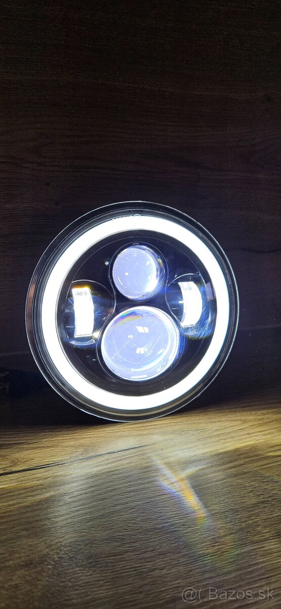 Suzuki samurai predné led svetlá 178mm 7'' (angel eyes)