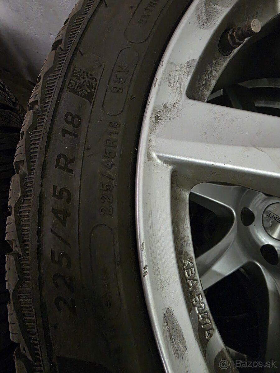 18" elektrony skoda 5x112 zimne 225/45r18 - 5