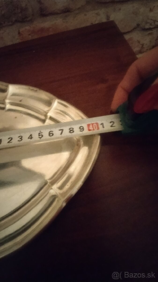 Postriebrená tacka-Alpacca Sandrik - 5