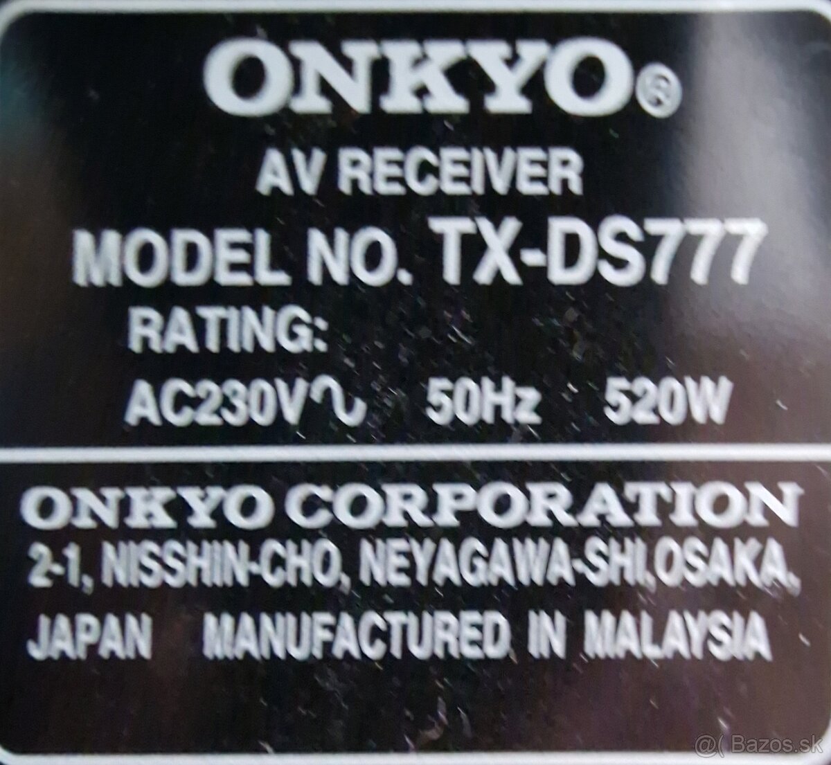 Predam Onkyo AV reciver - 5