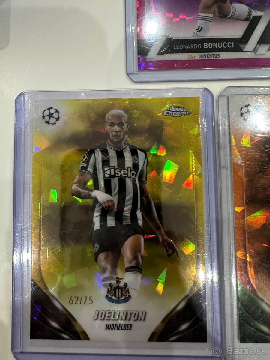 TOPPS CHROME FUTBALOVÉ KARTY LIMITOVANÉ KARTIČKY - 5
