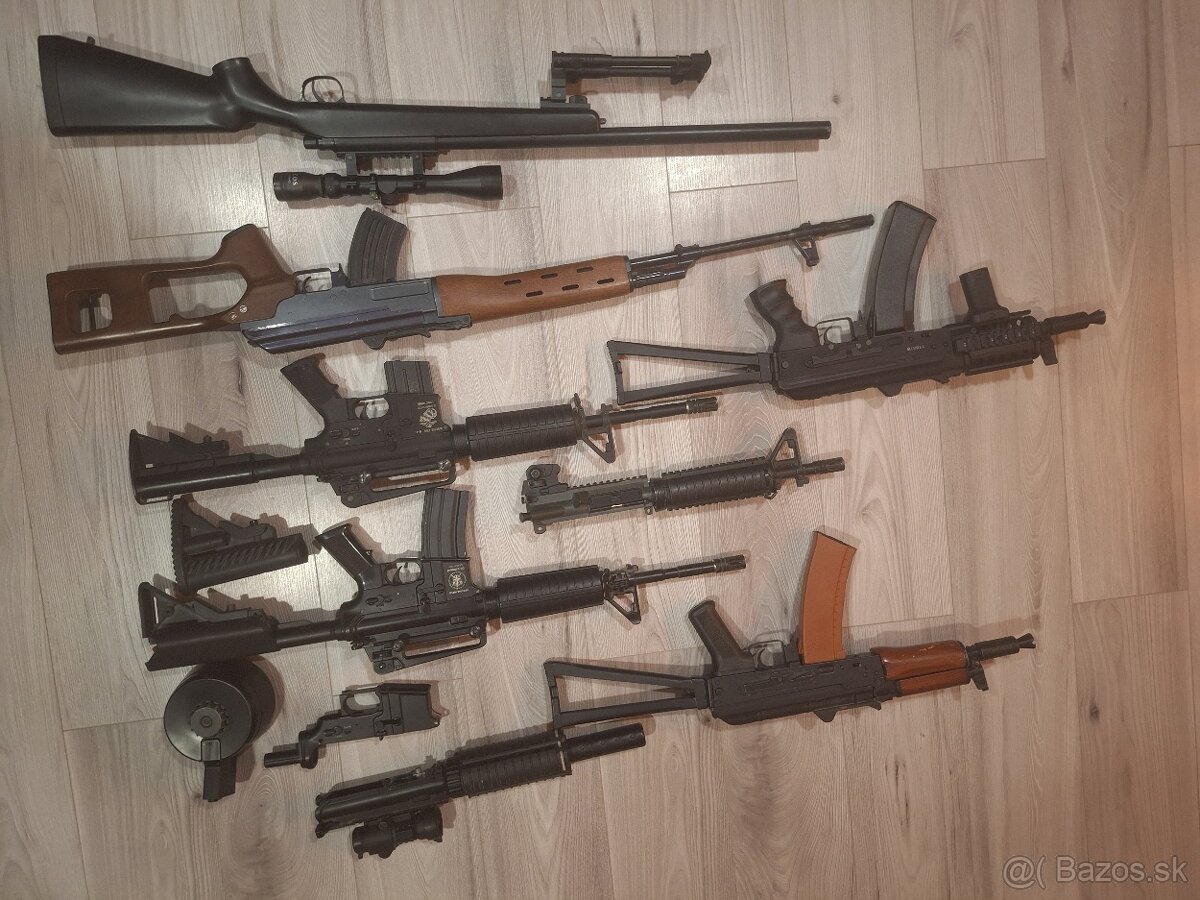 Predam airsoft zbrane AEG AK M4 - 5