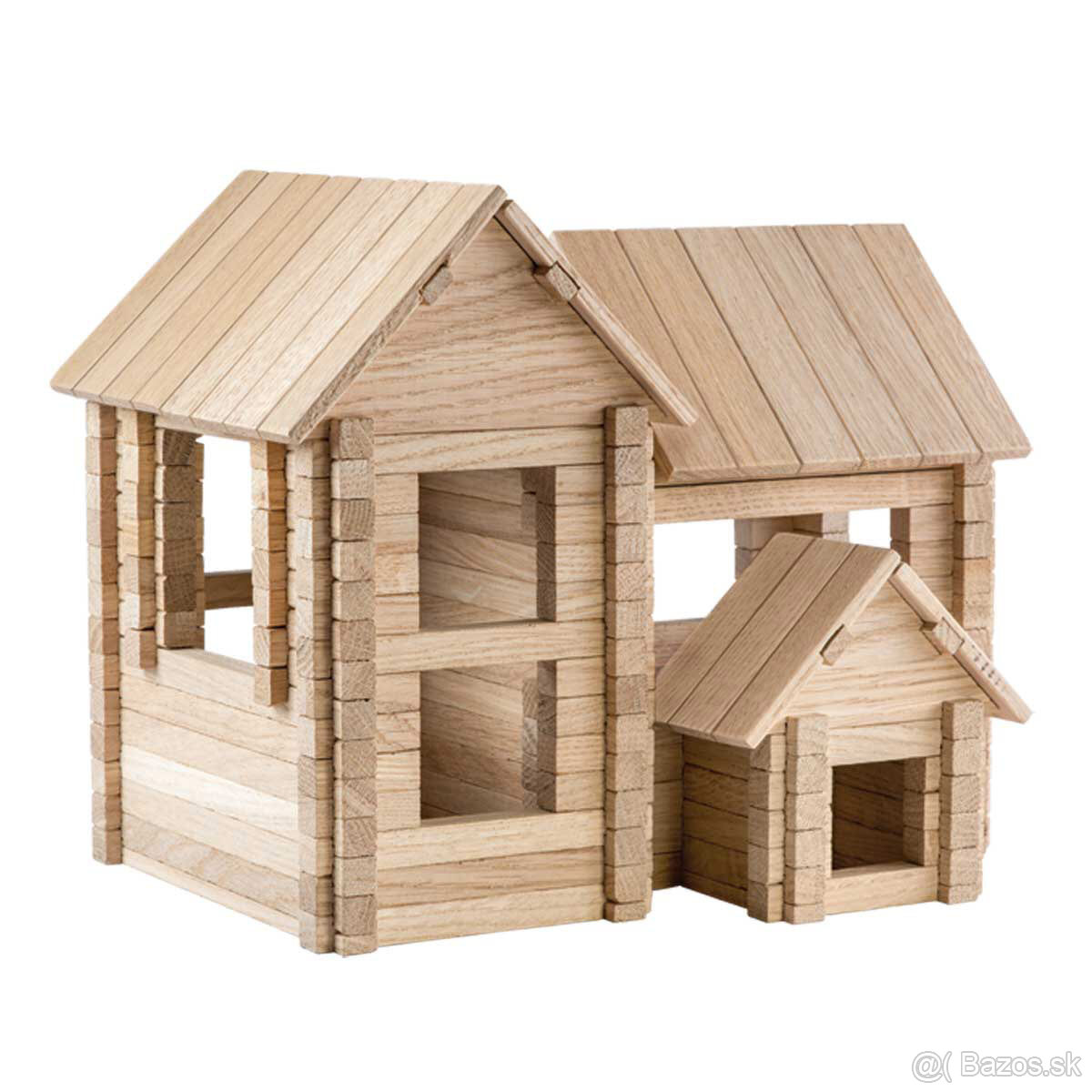 Drevená stavebnica chata – IgroTeco, úplne nová, nerozbalená - 5